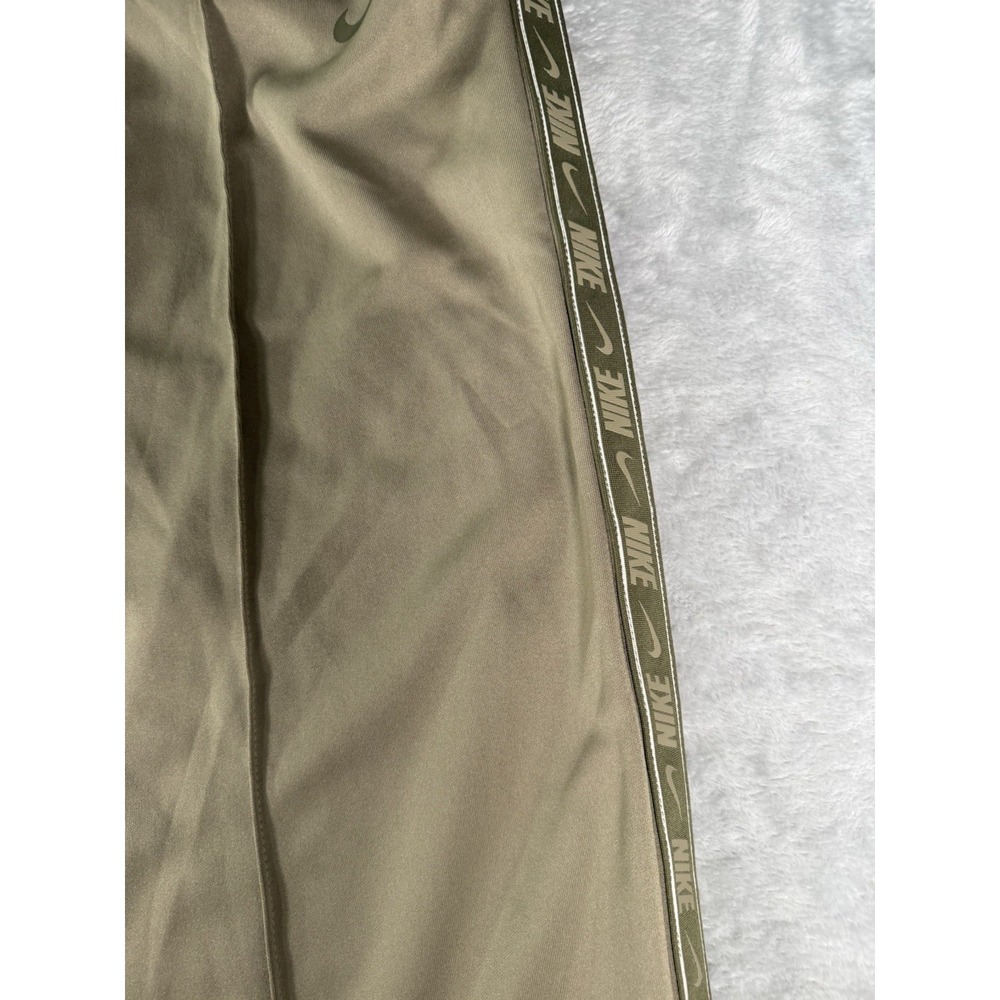 Nike Sportswear Pants Womens Large Green Tape Trend High Rise Loose Fit Wide Leg - Picture 3 of 15